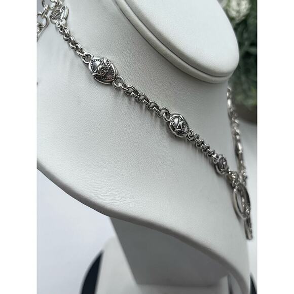 Brighton‎ SWINGING SIXTIES Silver
Tone Ovals Chunky Statement
Necklace - Picture 7 of 11